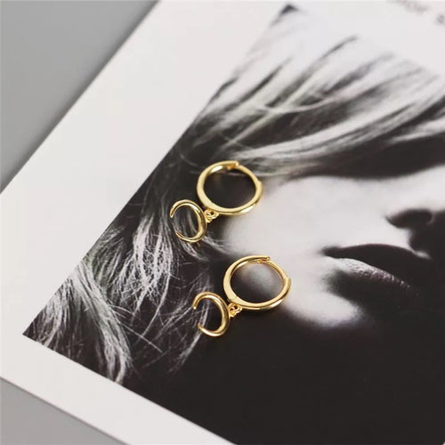 Lunette • Gold Hoops
