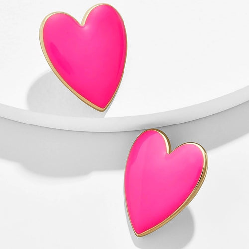 Pink Heart | Earrings